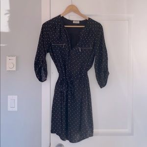 Polka dot shirt dress